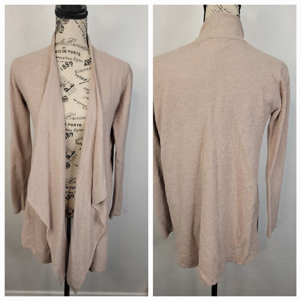 Barefoot dreams Cardigan SZ S/M Bamboo Knit Calypso Wrap Lounge Coastal Soft 436